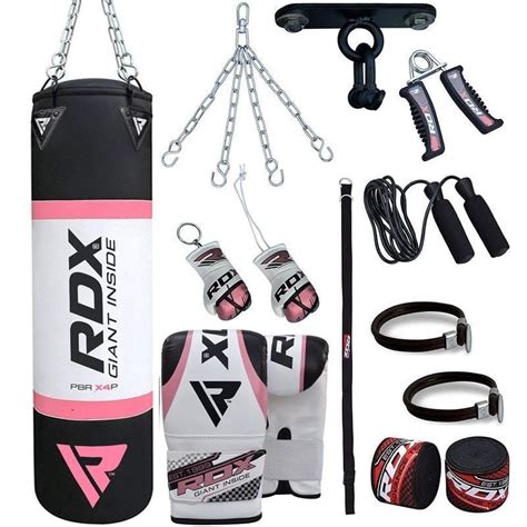 RDX X4 4ft Set De Saco De Boxeo Gimnasio En Casa 13 Pzas