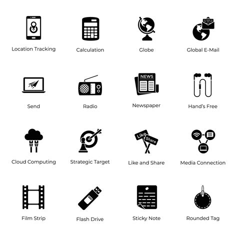 Pack of Digital Connections Vector Icons 16434118 Vector Art at Vecteezy