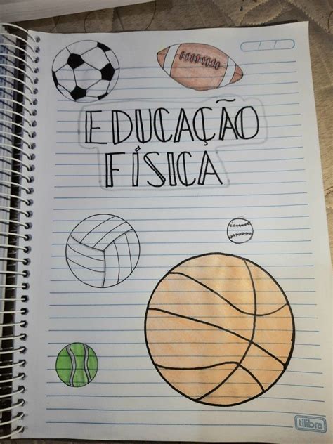 06 MODELOS CAPA DE CADERNO DE EDUCAÇÃO FÍSICA