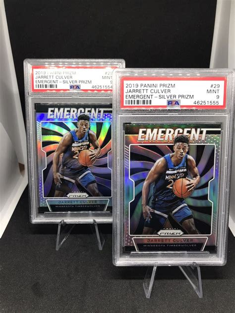 Lot Of 2 2019 Panini Prizm Emergent Jarrett Culver Silver Prizm RC