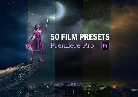 50 Cinematic Presets Adobe Premiere Pro Film Preset Color FilterGrade