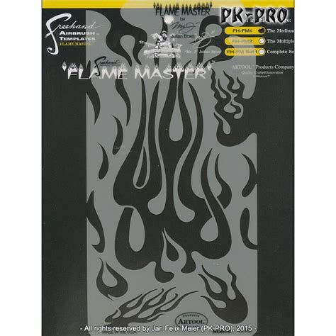 IWATA ARTOOL Flame Master Schablonen Set All 2 FH FM 3