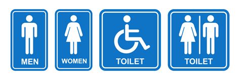 Toilet Sign Printable Public Sign Symbol Man Woman Wc, 49% OFF