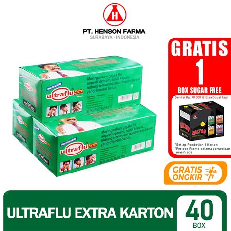 Jual Ultraflu Extra Karton Isi 40 Box Obat Flu Demam Sakit Kepala