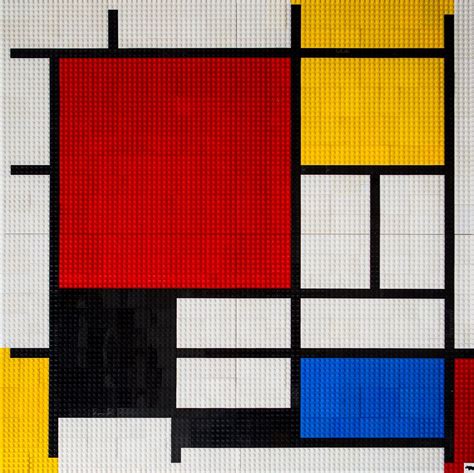 Mondrian Lego Mosaic This Big Lego Mosaic Of Mondrians Fa Flickr