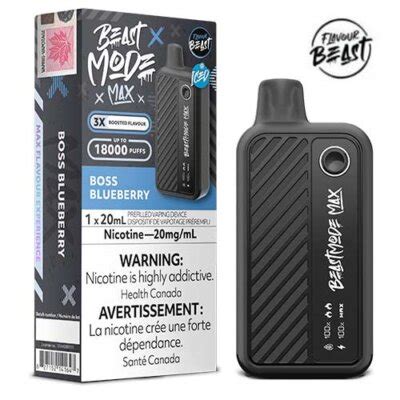 Boss Blueberry Iced Beast Mode Max K Disposable By Flavour Beast