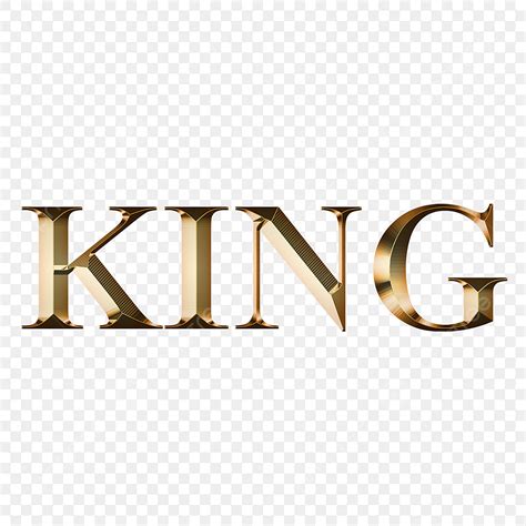 King Of Kings Clipart Transparent PNG Hd King Text Golden Effect King