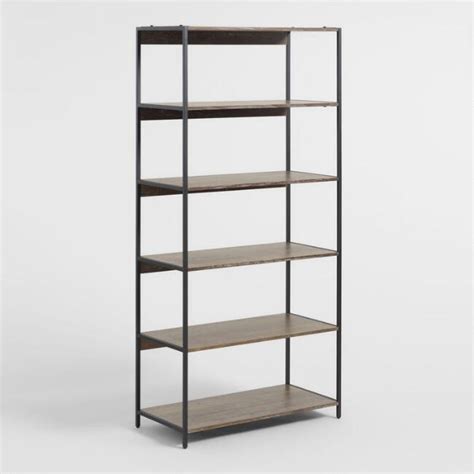 Black Iron And Wood Bookcase Informacionpublica Svet Gob Gt