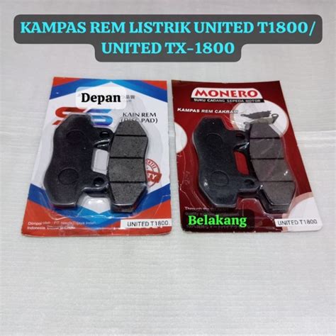 Jual KAMPAS REM MOTOR LISTRIK UNITED T1800 UNITED TX 1800 SEPAKET