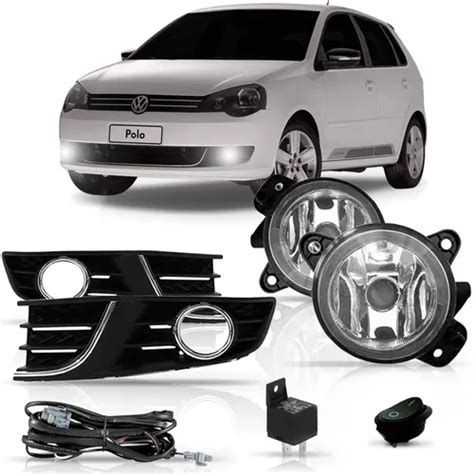 Kit Farol Milha Neblina Polo 2012 2013 2014 Botão Original