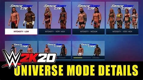 WWE 2K20 Universe Mode New Features Details Announced With Screenshots