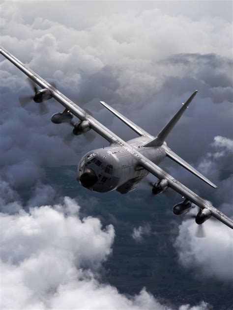 Unstoppable Lockheed C-130 Hercules Soaring through the Clouds