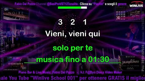 583 Quando Vien La Sera Karaoke Vst Versione Femminile In Mi Con Voce Demo Femminile Youtube