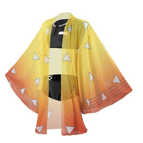 Buy FRANXX Anime Demon Slayer Cosplay Costume Kochou Shinobu Bikini Swimsuit Kimono Cardigan