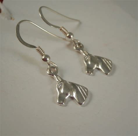 Horse Earrings Sterling Silver Horse Earrings Horse Head