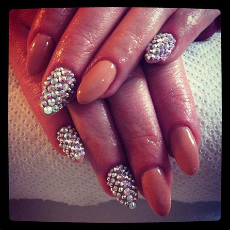 Nude Diamonds Nails Creative Professional Makeup