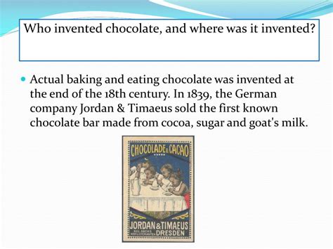 Ppt The History Of Chocolate Powerpoint Presentation Free Download Id 2276880