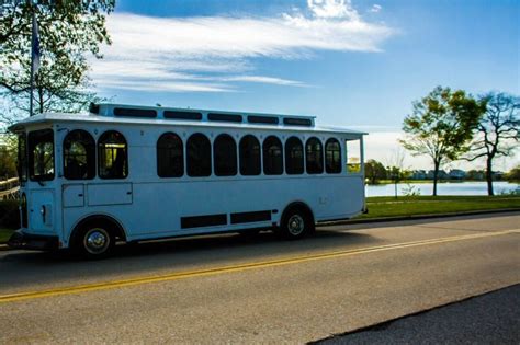 White Wedding Trolley By Shore Luxury Limos