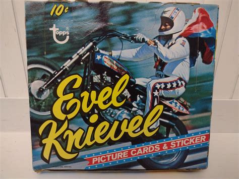 Topps Evel Knievel Trading Cards Auto Stickers Card Box More