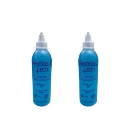 2 Gel Condutor Azul Ecg Para Eletrocardiograma 250g Carbogel Shopee