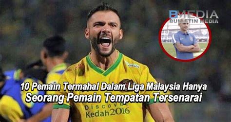 Inilah 10 Pemain Termahal Dalam Liga Malaysia Hanya Seorang Pemain