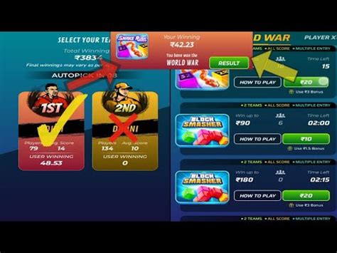 Winzo World War 10 20 35 50 Winning Trick World War Tricks