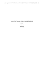 How To Conduct Academic Research Using Internet Resources Docx