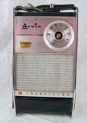 Vintage Arvin Transistor Radio Model R Chestnut Am Band