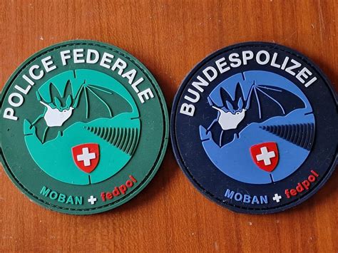 Polizei Duo Badges Fedpol MOBAN PVC Klett Kaufen Auf Ricardo