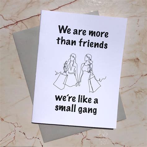 Card For Best Friend Funny Friendship Card Greeting Card For Etsy