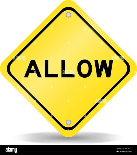 yellow color transportation sign  word   white background