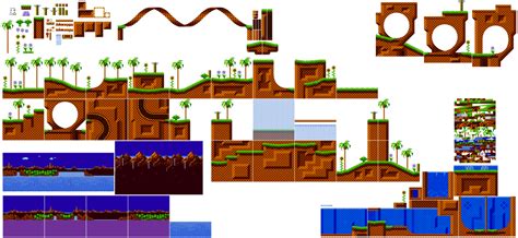 Green Hill Zone Sprites Mania by Alex13Art on DeviantArt