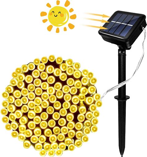 Solar String Lights 72ft 200 LED Outdoor String Solar Powered Fairy