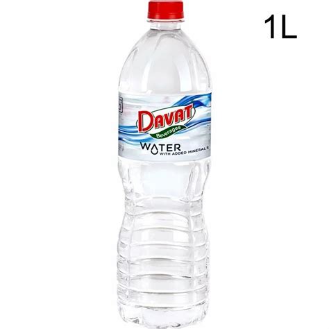 6 5 Transparent Davat Beverages 1L Mineral Water Packaging Type