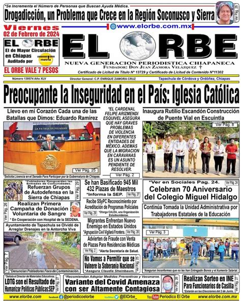 FEBRERO 02 DE 2024 Periódico El Orbe