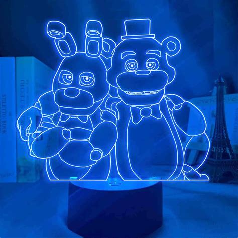 Fnaf Night Lights 3d Led Five Ni Ghts Night Light Kids 3d Illusion