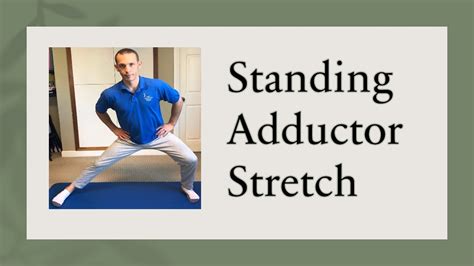 Standing Adductor Stretch Youtube