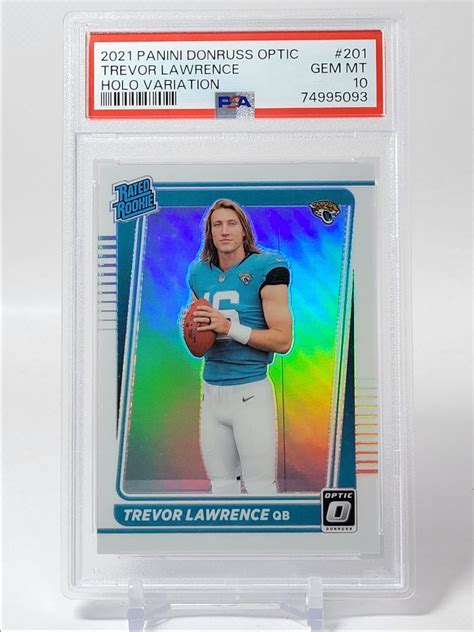 Trevor Lawrence Donruss Optic Rookie Holo Variation Rc Psa