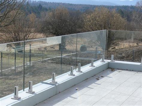 Ganzglas Balkongeländer Balkongeländer Geländer Balkon