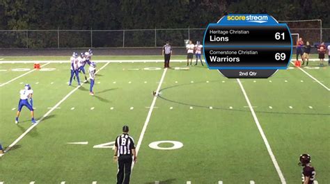 The Cornerstone Christian Warriors Defeat The Heritage Christian Lions