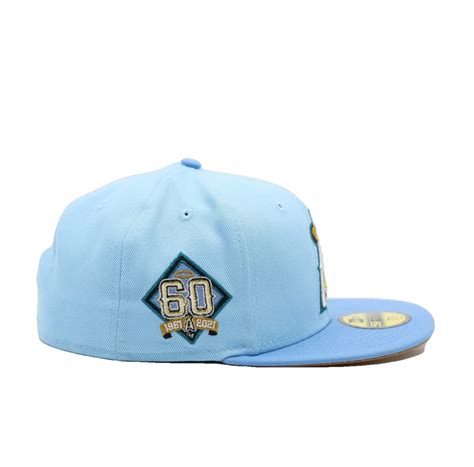 New Era Anaheim Angels Argentina Light Bluegold 60th Anniversary 59