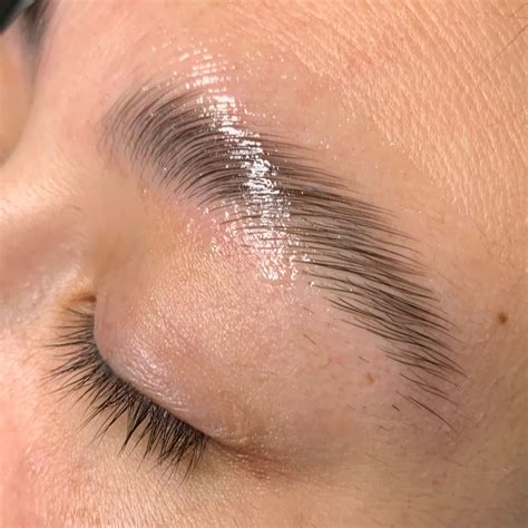 Brow Lamination In 2024 Eyelash Lift And Tint Brows Brow Lamination