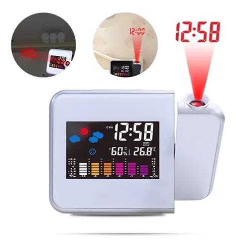 Reloj Digital De Mesa Led Proyeccion Laser Techo Y Pared En Venta En