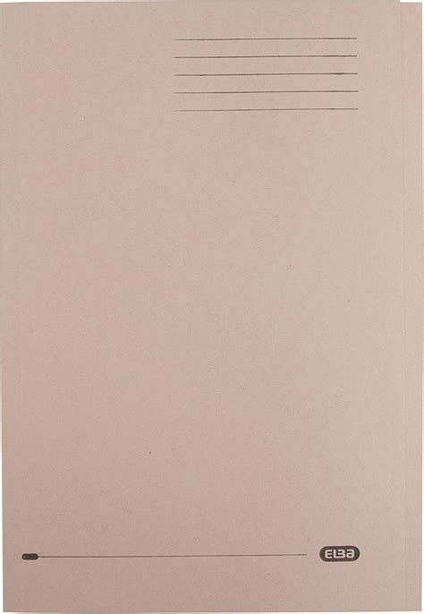 Elba Square Cut Folder Recycled Lightweight Gsm A Buff Ref