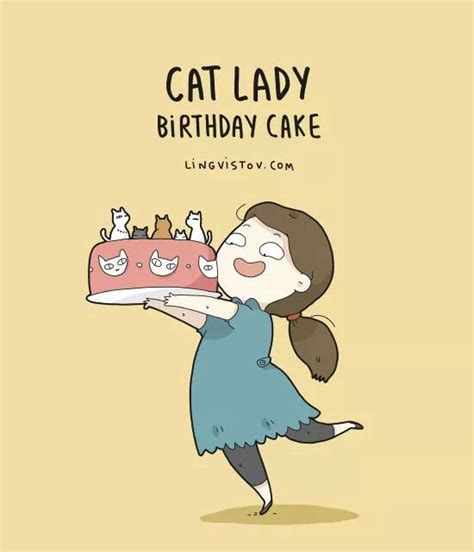 Cat Lady Birthday Cake Crazy Cats Cat Lady Birthday Cat Shirts Funny