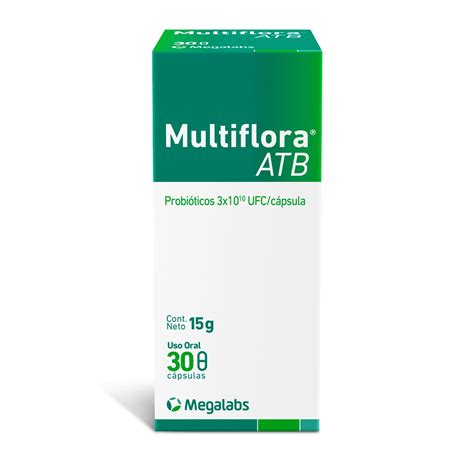 Multiflora Atb Probioticos 30 000M Ufc 30 Cápsulas Cruz Verde