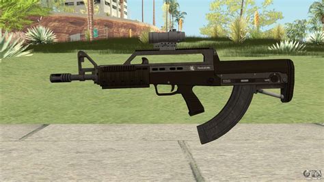 Bullpup Rifle With Scope V2 Gta V Para Gta San Andreas