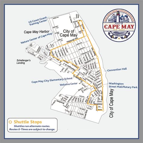 Cape May Attractions Map Camila Violante