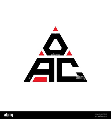 Oac Triangle Letter Logo Design With Triangle Shape Oac Triangle Logo