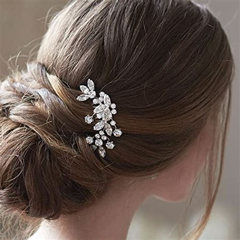 Amazon Yean Decorative Bride Wedding Hair Combs With Rhinestones